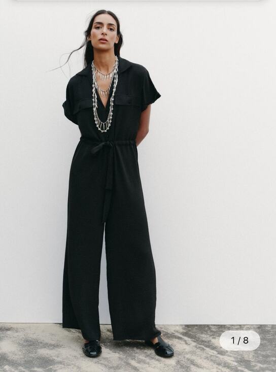 Zara Pants - Zara Flowy Pocket Jumpsuit size M NEW